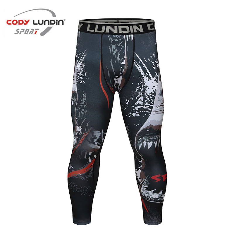Crossfit Ga - Men Compression Pants MMA Crossfit Bodybuilding