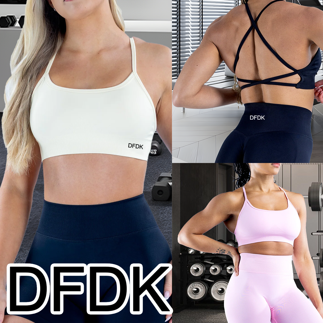 DFDK Sexy Cross Back Yoga Bra  - Crossfit Gym บทวิจารณ์และราคา