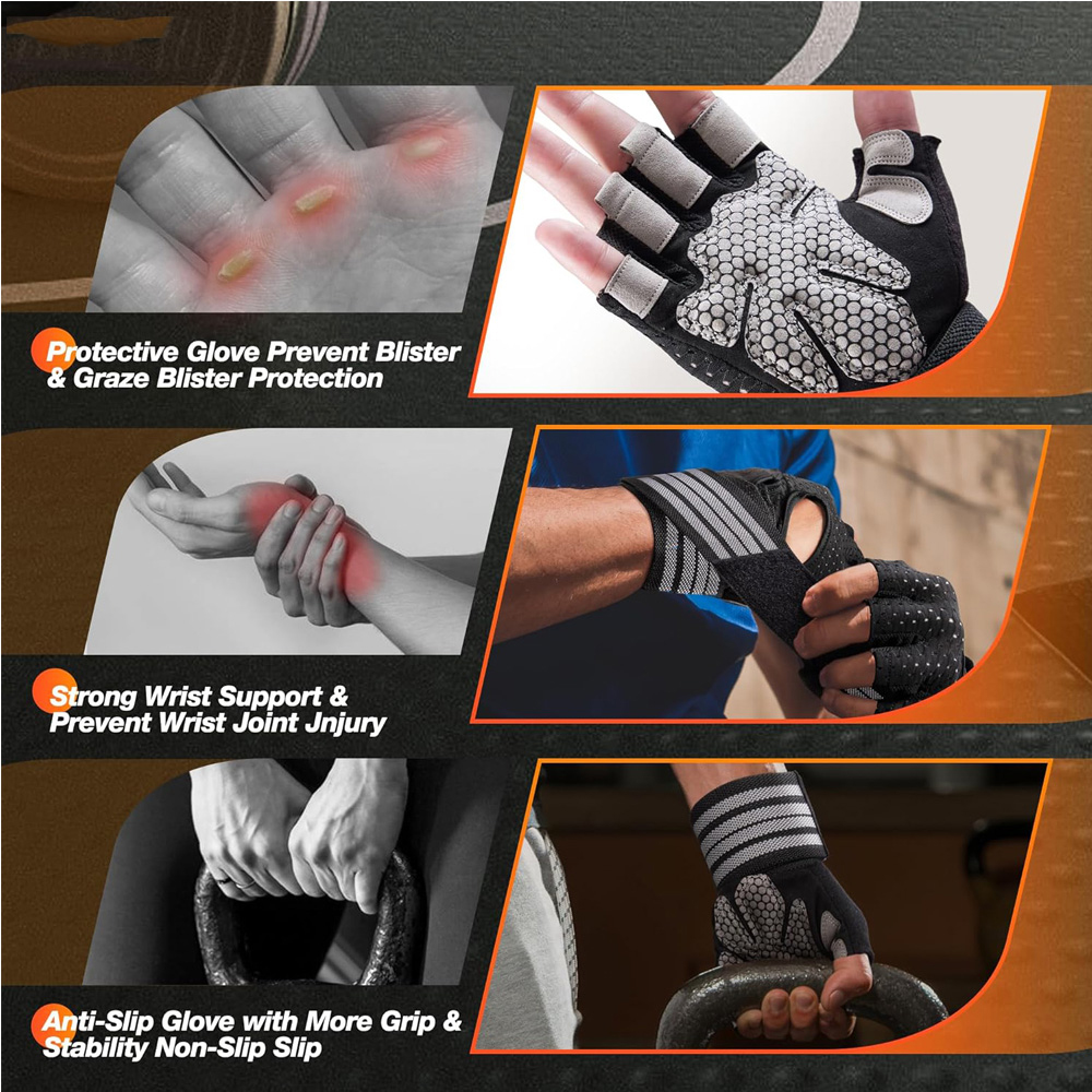 Fitness Gloves with Wrist Supp - Gear For Crossfit บทวิจารณ์และราคา