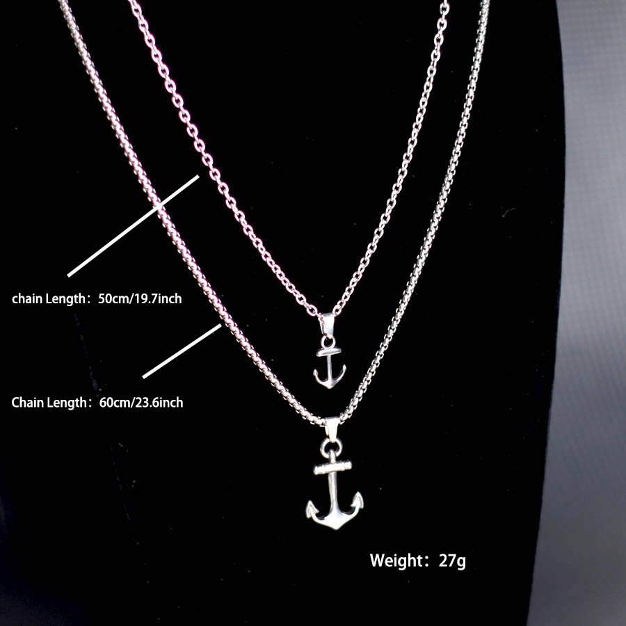 Hiphop Anchor Necklace For Men - Battle Rope Anchor บทวิจารณ์และราคา