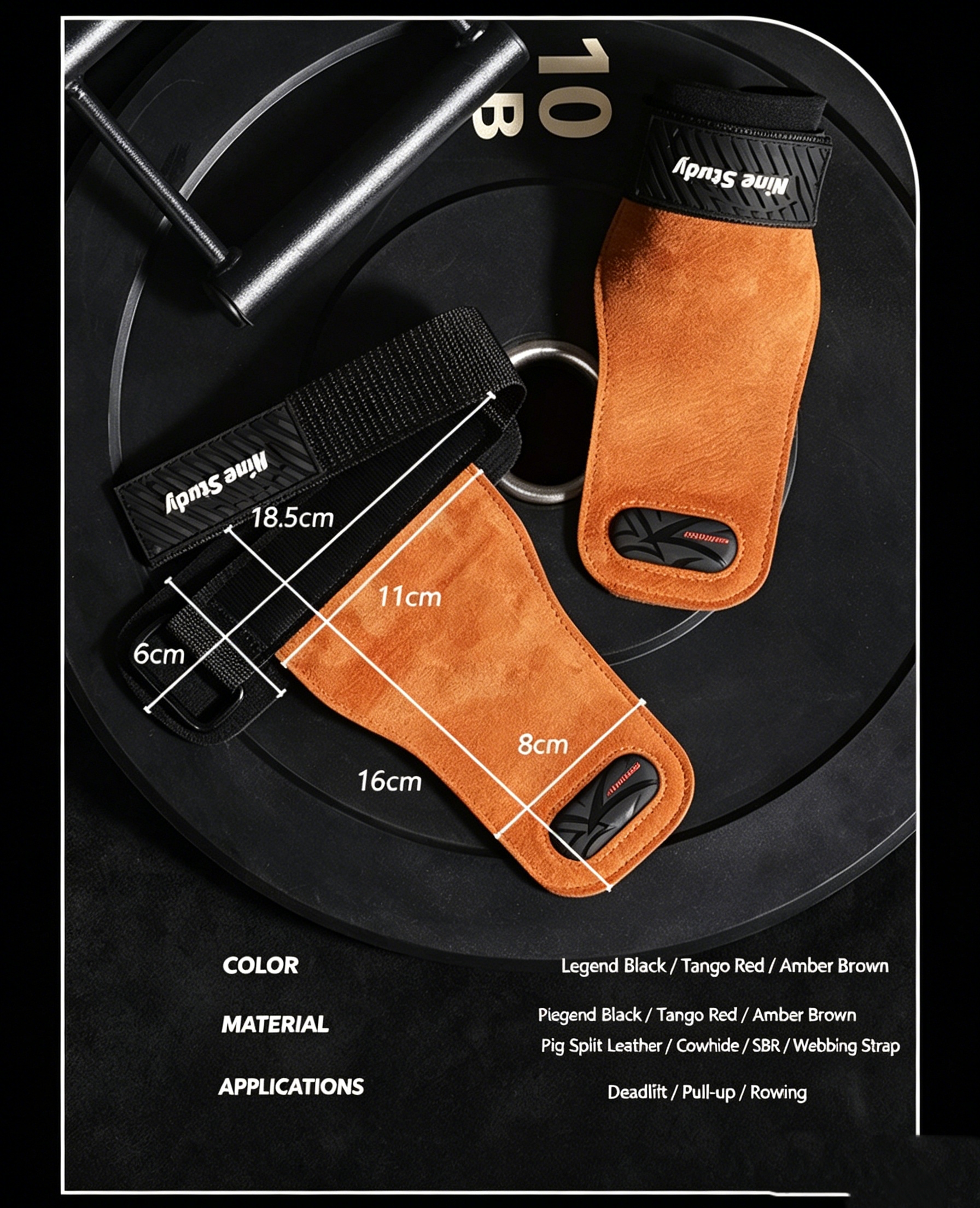 Cowhide Gym Grips Gloves Weigh - Crossfit Workout With Equipment บทวิจารณ์และราคา