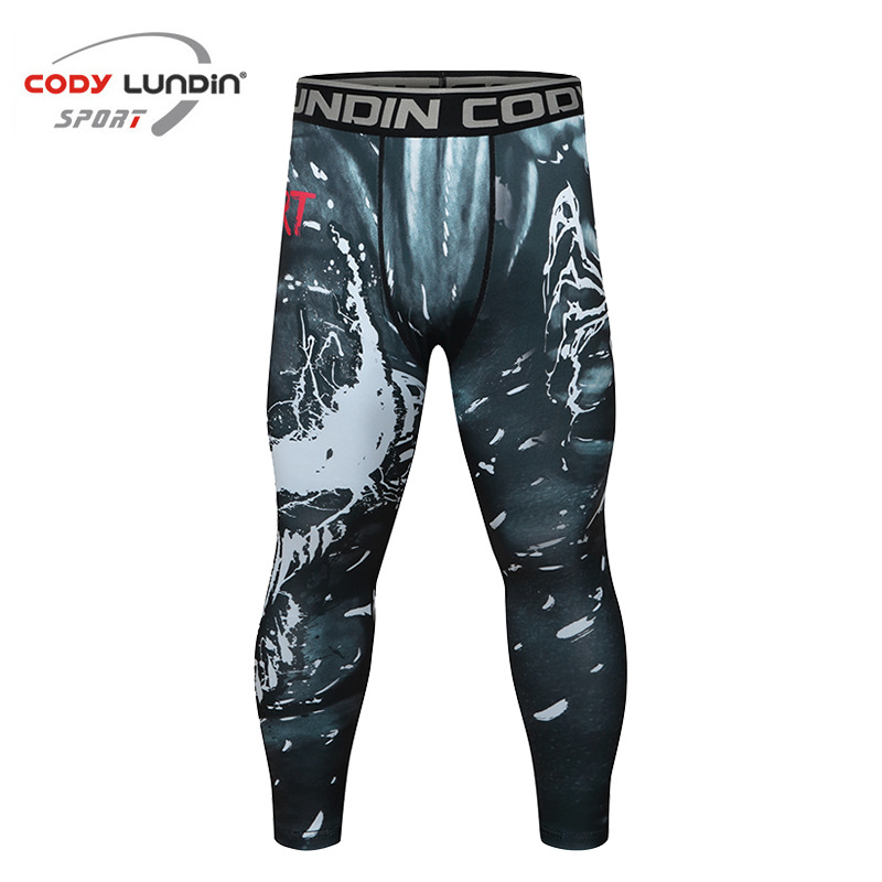 Men Compression Pants MMA Cros - Crossfit Ga บทวิจารณ์และราคา