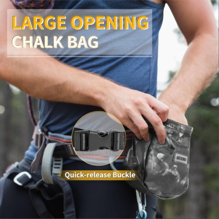 Chalk Bag for Rock Climbing, C - Crossfit Gym บทวิจารณ์และราคา