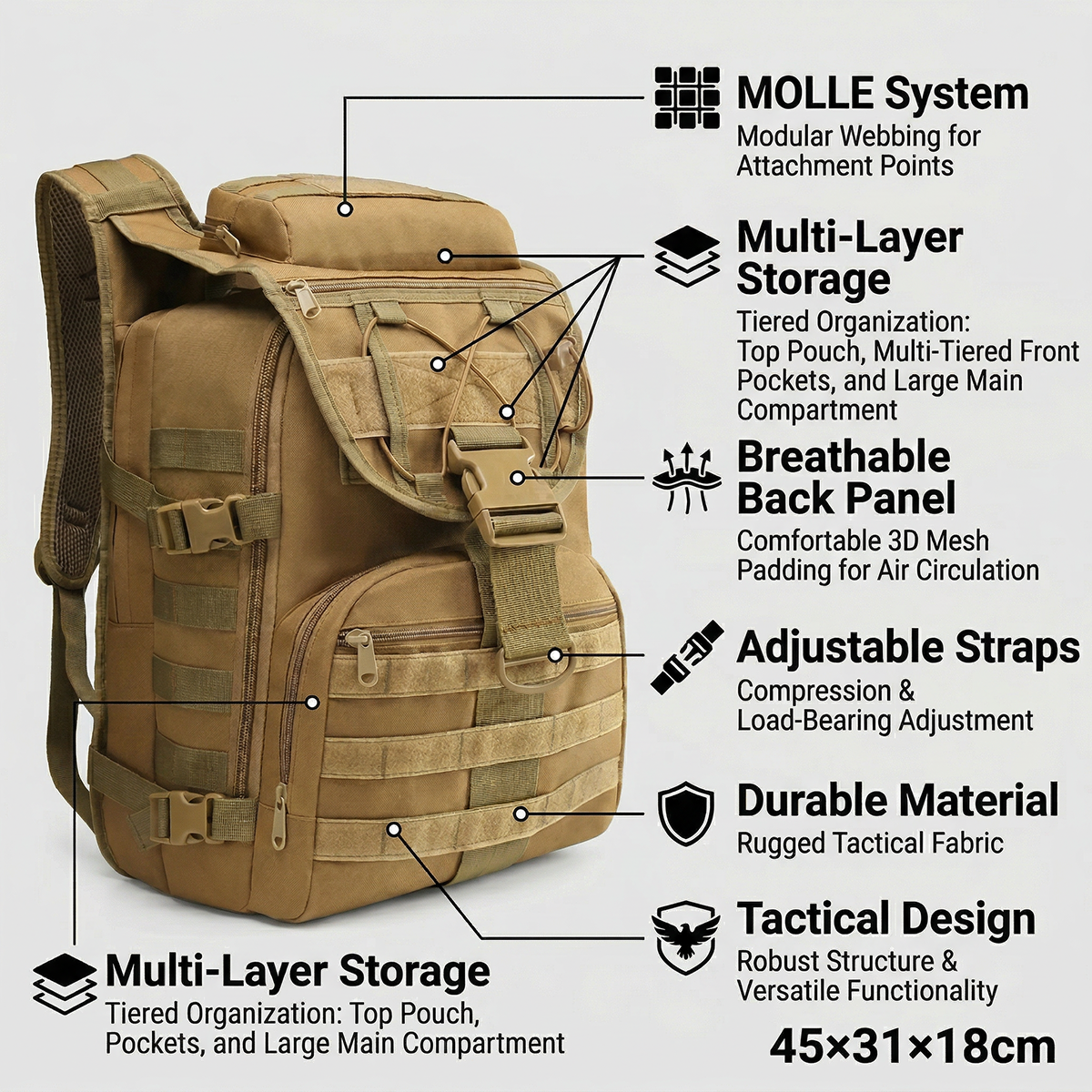 35L Gym Training Backpack for  - Crossfit Gym บทวิจารณ์และราคา