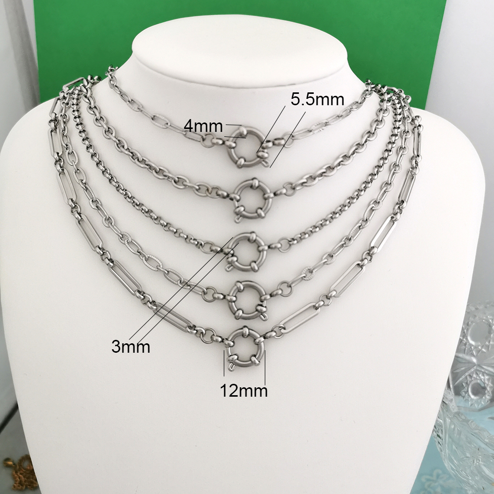 Spring Sailor Clasp Necklace W - Battle Rope Anchor บทวิจารณ์และราคา