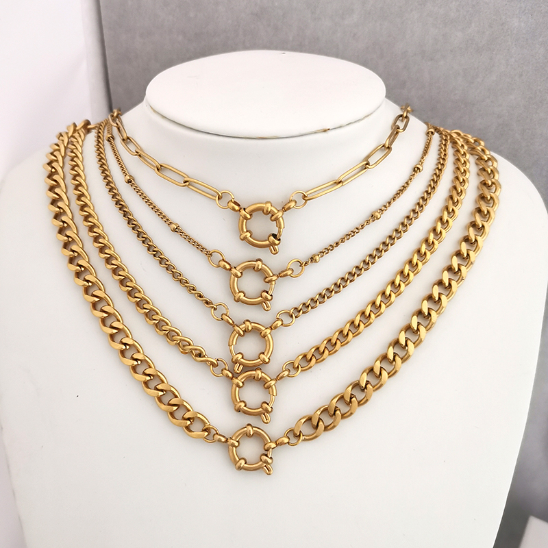 Spring Sailor Clasp Necklace W - Battle Rope Anchor บทวิจารณ์และราคา